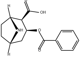 BENZOYL NORECGONINE 구조식 이미지