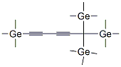 1,3-Pentadiyn-1-yl-5-ylidynetetrakis(trimethylgermane) Structure