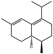 (1R,8aR)-1,2,3,7,8,8a-Hexahydro-1,6-dimethyl-4-isopropylnaphthalene 구조식 이미지