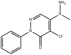 4-CHLORO-5-(1-METHYLHYDRAZINO)-2-PHENYL-2,3-DIHYDROPYRIDAZIN-3-ONE 구조식 이미지