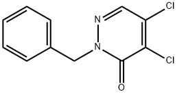 2-BENZYL-4,5-DICHLORO-2,3-DIHYDROPYRIDAZIN-3-ONE 구조식 이미지