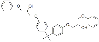 1,1'-[isopropylidenebis(p-phenyleneoxy)]bis[3-phenoxypropan-2-ol] Structure