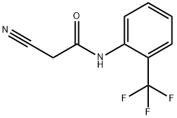 2-시아노-N-[2-(트리플루오로메틸)페닐]아세트아미드 구조식 이미지