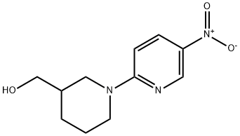 1-(5-Nitro-2-pyridinyl)piperidine-3-methanol 구조식 이미지