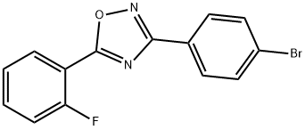 3-(4-Bromophenyl)-5-(2-fluorophenyl)-1,2,4-oxadiazole Structure