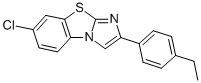 7-CHLORO-2-(4-ETHYLPHENYL)IMIDAZO[2,1-B]BENZOTHIAZOLE Structure