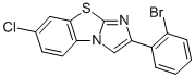 2-(2-BROMOPHENYL)-7-CHLOROIMIDAZO[2,1-B]BENZOTHIAZOLE Structure