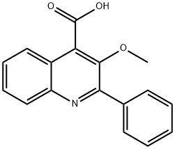 3-METHOXY-2-PHENYLQUINOLINE-4-CARBOXYLIC ACID 구조식 이미지