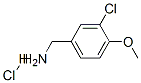 3-CHLORO-4-METHOXYBENZYLAMINE HYDROCHLORIDE 구조식 이미지