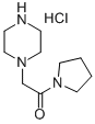 1-(1-PYRROLIDINYLCARBONYLMETHYL)PIPERAZINE HYDROCHLORIDE Structure