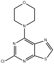4-(5-클로로티아졸로[5,4-d]피리미딘-7-일)모폴린 구조식 이미지