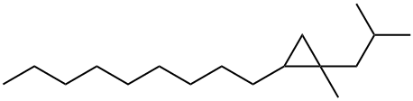 1-Methyl-1-(2-methylpropyl)-2-nonylcyclopropane Structure