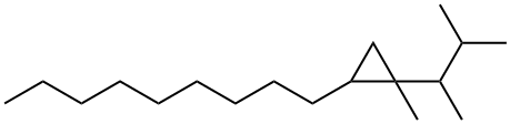 1-(1,2-Dimethylpropyl)-1-methyl-2-nonylcyclopropane Structure