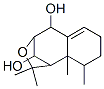 1,2,4,5,7,8,9,9a-Octahydro-2,2,9,9a-tetramethyl-1,4-methano-3-benzoxepine-5,10-diol Structure