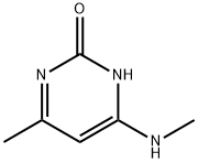 2(1H)-Pyrimidinone, 6-methyl-4-(methylamino)- (9CI) 구조식 이미지