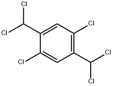 1,4-디클로로-2,5-비스(디클로로메틸)벤젠 구조식 이미지