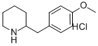 2-(4-METHOXY-BENZYL)-PIPERIDINE HYDROCHLORIDE 구조식 이미지