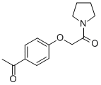 4'-[(1-피롤리디닐)카르보닐메톡시]아세토페논 구조식 이미지