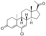 6-chloro-9beta,10alpha-pregna-4,6-diene-3,20-dione Structure