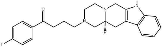 (S)-1-(4-fluorophenyl)-4-(3,4,6,7,12,12a-hexahydropyrazino[1',2':1,6]pyrido[3,4-b]indol-2(1H)-yl)butan-1-one Structure