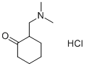 2-(Dimethylaminomethyl)-1-cyclohexanone hydrochloride Structure