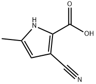 1H-Pyrrole-2-carboxylicacid,3-cyano-5-methyl-(9CI) Structure