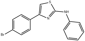 4-(4-브로모페닐)-N-페닐-2-티아졸라민 구조식 이미지