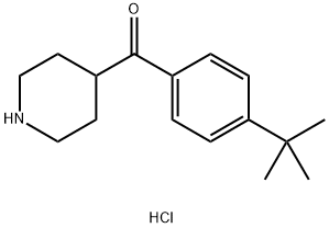 (4-TERT-BUTYL-PHENYL)-PIPERIDIN-4-YL-METHANONE HYDROCHLORIDE Structure
