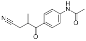 4-(3-CYANO-2-METHYLPROPIONYL)ACETAMILIDE  Structure