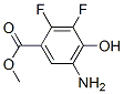 벤조산,5-아미노-2,3-디플루오로-4-하이드록시-,메틸에스테르(9CI) 구조식 이미지