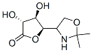 2(3H)-Furanone, 5-[(4R)-2,2-dimethyl-4-oxazolidinyl]dihydro-3,4-dihydroxy-, (3R,4S,5R)- (9CI) Structure