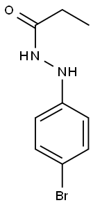 Propionic acid 2-(p-bromophenyl)hydrazide Structure