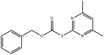 Benzyl-4,6-dimethyl-pyrimidine-2-thio formate 구조식 이미지