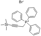 (3-TRIMETHYLSILYL-2-PROPYNYL)TRIPHENYLPHOSPHONIUM BROMIDE 구조식 이미지