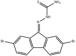 2,7-Dibromo-9H-fluoren-9-one thiosemicarbazone Structure