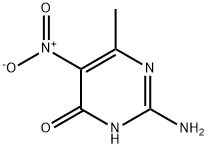 4(1H)-Pyrimidinone, 2-amino-6-methyl-5-nitro- 구조식 이미지