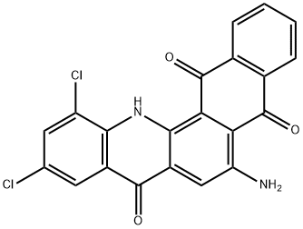 6-amino-10,12-dichloronaphth[2,3-c]acridine-5,8,14(13H)-trione 구조식 이미지