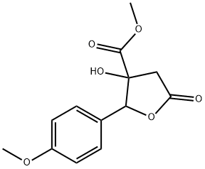 테트라히드로-3-히드록시-2-(4-메톡시페닐)-5-옥소-3-푸란카르복실산메틸에스테르 구조식 이미지