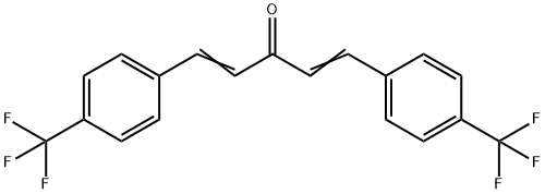 1,5-Bis(4-trifluoromethylphenyl)-penta-1,4-diene-3-one Structure