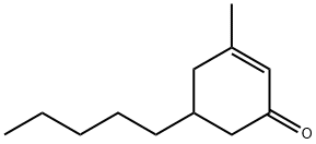 3-Methyl-5-pentyl-2-cyclohexen-1-one 구조식 이미지