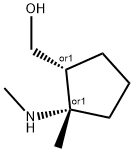 (2-메틸-2-CIS-메틸아미노-시클로펜틸)-메탄올 구조식 이미지