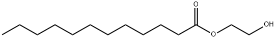 2-hydroxyethyl laurate Structure