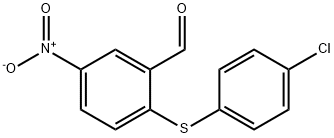5-NITRO-2-(4-CHLOROPHENYLTHIO)BENZALDEHYDE Structure
