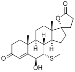 6b-Hydroxy-7a-(thiomethyl) Spironolactone Structure