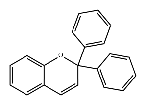 2,2-디페닐-2H-1-벤조피란 구조식 이미지