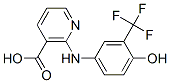 2-[[3-(Trifluoromethyl)-4-hydroxyphenyl]amino]nicotinic acid 구조식 이미지