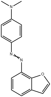 4-(Benzofuran-7-ylazo)-N,N-dimethylbenzenamine 구조식 이미지