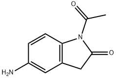 2H-Indol-2-one,  1-acetyl-5-amino-1,3-dihydro- 구조식 이미지