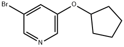 3-Бром-2-cyclopentyloxypyridine структурированное изображение