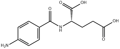N-(4-Aminobenzoyl)-DL-glutamic acid 구조식 이미지